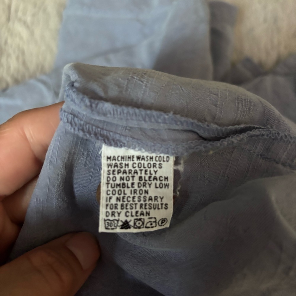 ⭐️⭐️⭐️Men’s Tommy Bahama 100% Silk Relax shirt Hawaiian Blue size Large - Picture 11 of 12